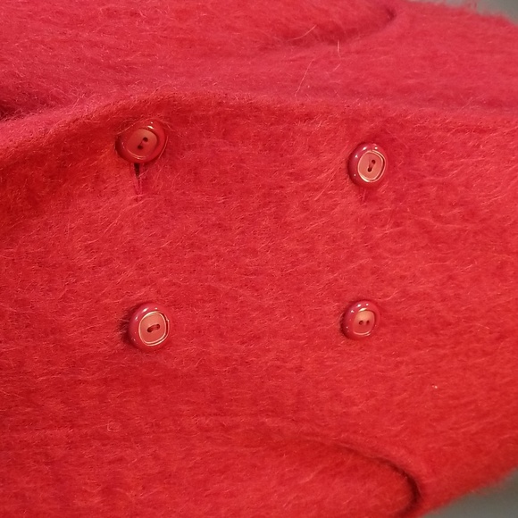 Vintage red Murray Brothers Scotland Wool Mohair double breasted jacket size  M - Picture 6 of 16